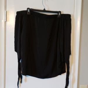 Black off shoulder shirt
